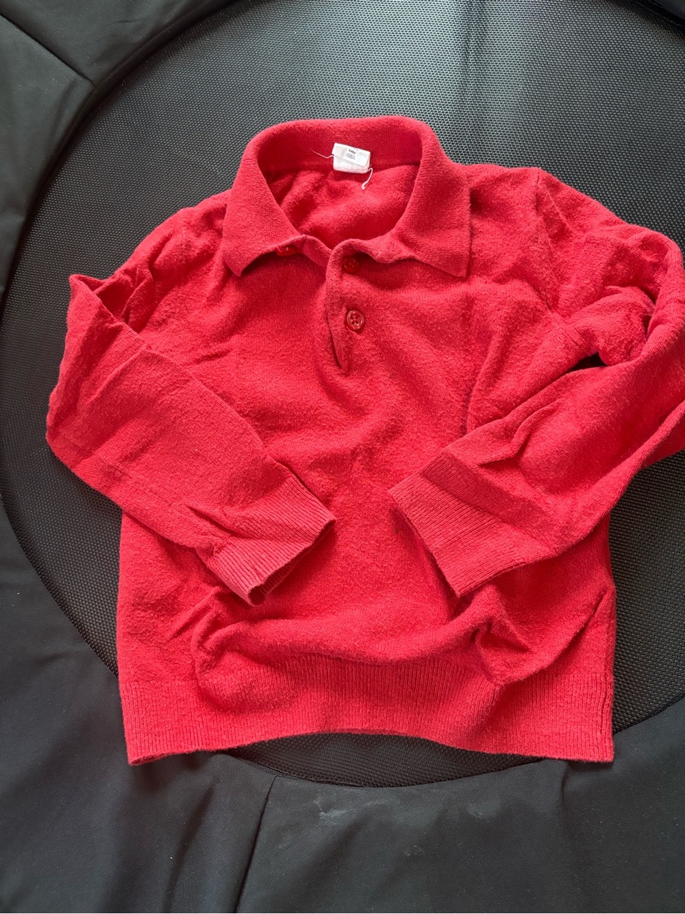 GAP Red V-Neck Polo Sweater